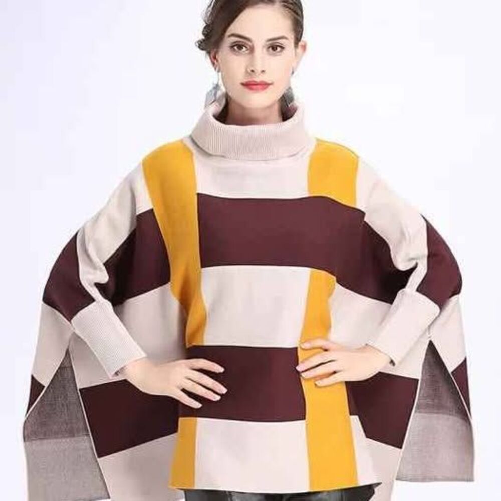Women Stylish Poncho - Picture 3 of 6